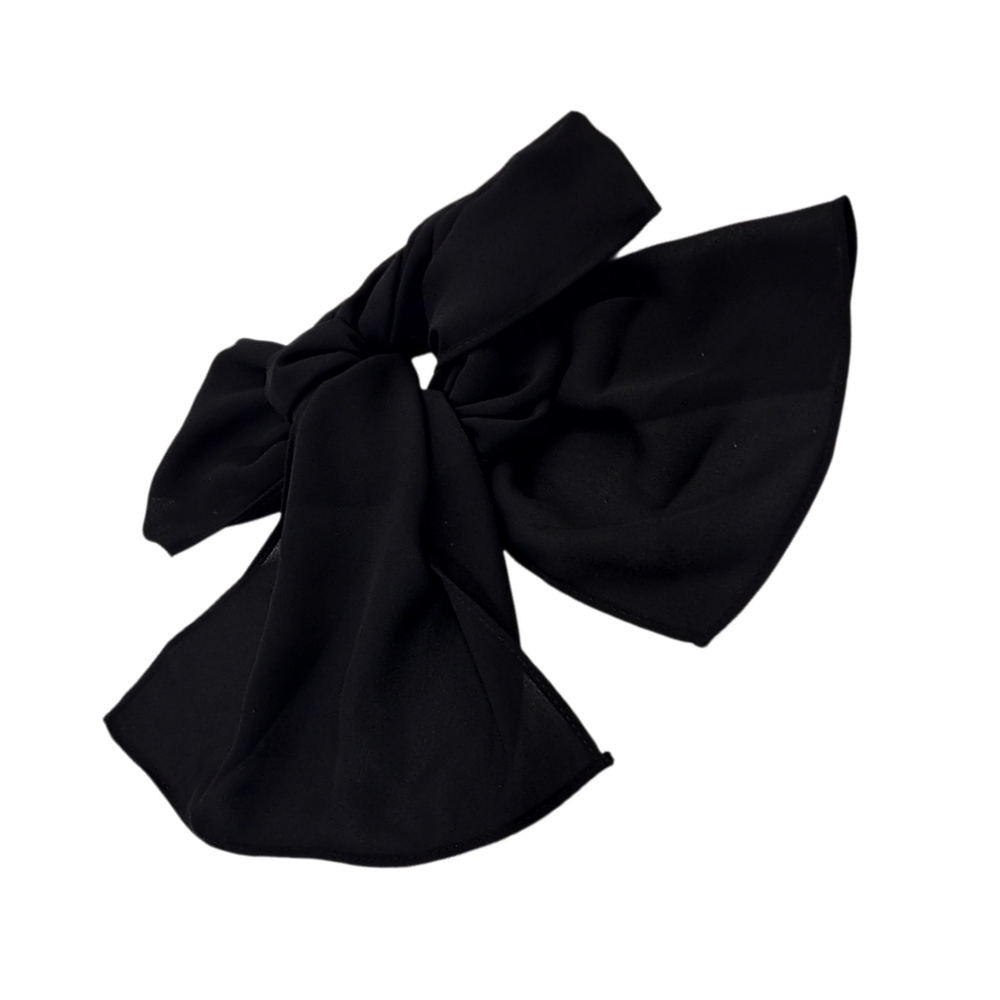 Elegant Black Sheer Scarf